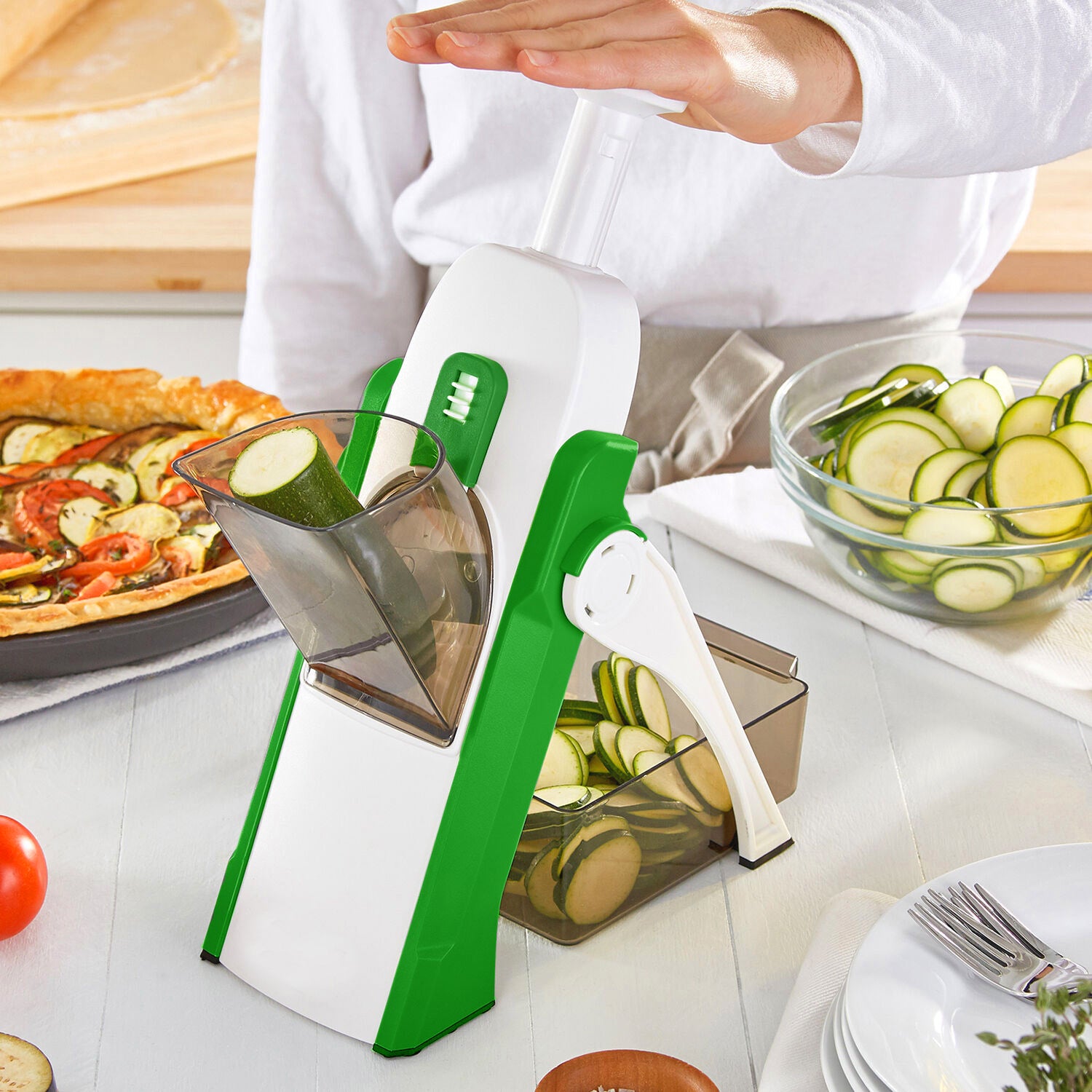 ColorLife Adjustable Mandoline Slicer For Kitchen, Vegetable