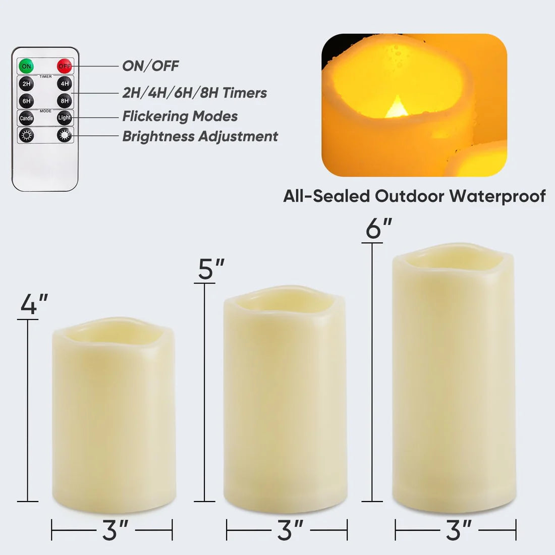 Flameless Candle Set