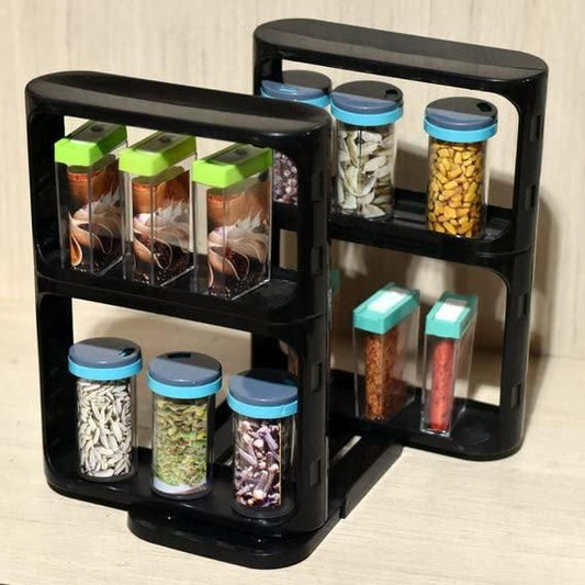 MODULAR ROTATING SPICE RACK ORGANIZER